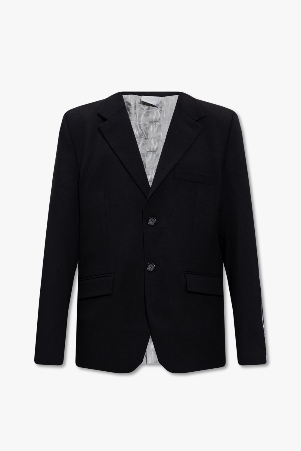 Black Blazer with barcode motif VTMNTS - Vitkac Canada